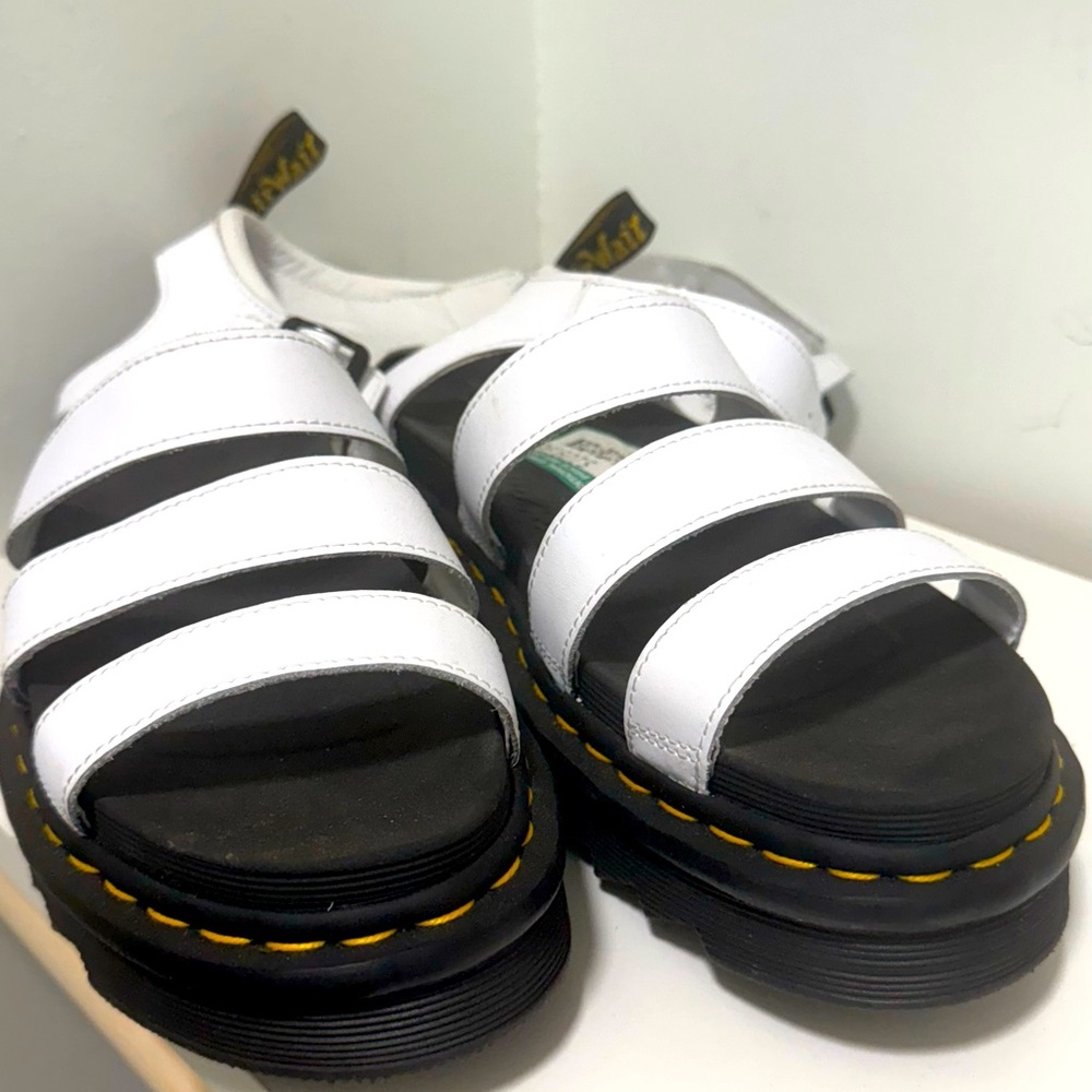 DR. MARTENS Women's Blaire Hydro Strap Sandal White Size 11